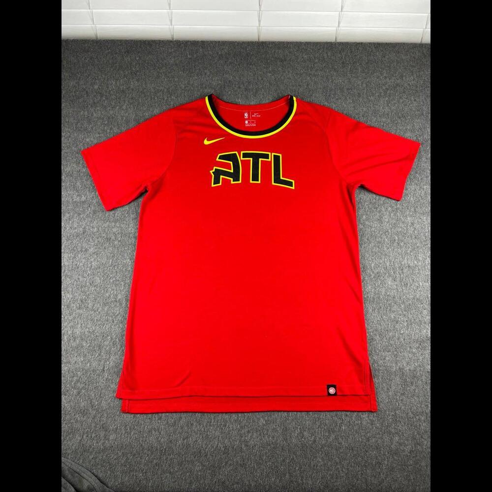 Nike NBA Atlanta Hawks T Shirt Dri Fit Jersey‎ Sz XL